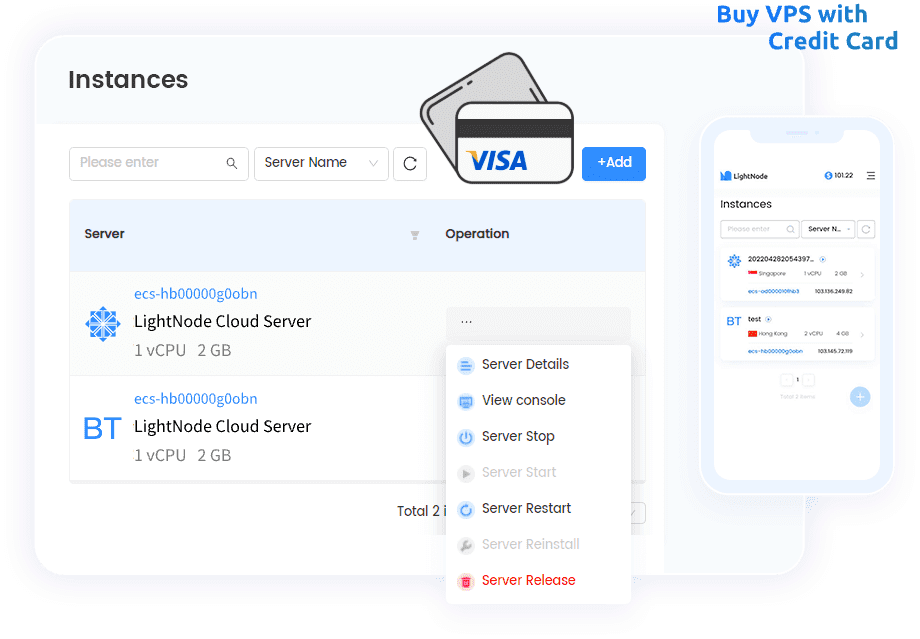 Pay VPS Bills With Your Credit Card